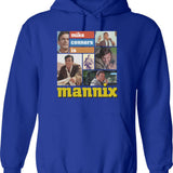 Bright Sly Detective Modest Style Old Car Mannix Gifts Music Fans Hoodie - Blue