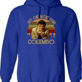 Bright Sly Detective Modest Style Old Car Music Retro Funny Men Columbo Hoodie - Blue
