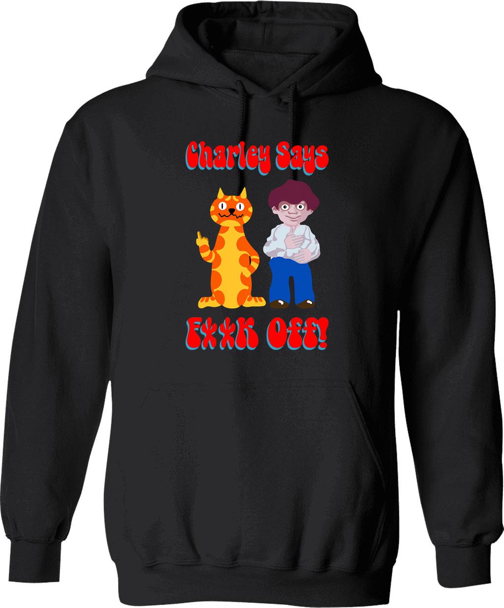 British Classic Charley Says 1970s Public Information Film V1e Hoodie - Black