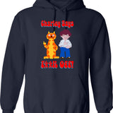British Classic Charley Says 1970s Public Information Film V1e Hoodie - Navy