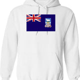 British Falkland Island National Celebration Flag Hoodie - White