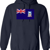 British Falkland Island National Celebration Flag Hoodie - Navy