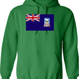 British Falkland Island National Celebration Flag Hoodie - Green