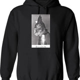 Brunhilde Hoodie - Retro Graphic Pullover Hoodie for Men & Women - Black