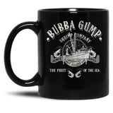 Bubba Gump Shrimp Company Worn Black Coffee Mug, Gift Coffee Mug