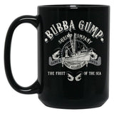 Bubba Gump Shrimp Company Worn Black Coffee Mug, Gift Coffee Mug - Black