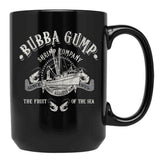 Bubba Gump Shrimp Company Worn Black Coffee Mug, Gift Coffee Mug