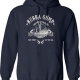 Bubba Gump Shrimp Company Worn Graphic Pullover Hoodie - Navy