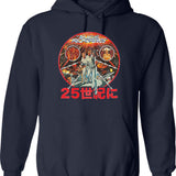 Buck Rogers Japanese Poster Worn Lts Poster Graphic Pullover Hoodie - Navy