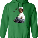 Buckwheat Injinier O Tay Hoodie - Retro Graphic Pullover Hoodie for Men & Women - Green
