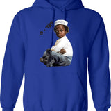 Buckwheat Injinier O Tay Hoodie - Retro Graphic Pullover Hoodie for Men & Women - Blue