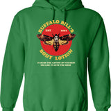 Buffalo Bill's Body Lotionn Hoodie - Retro Graphic Pullover Hoodie for Men & Women - Green