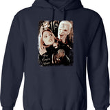 Buffy Spike Hoodie - Retro Graphic Pullover Hoodie for Men & Women - Navy
