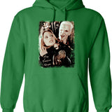 Buffy Spike Hoodie - Retro Graphic Pullover Hoodie for Men & Women - Green