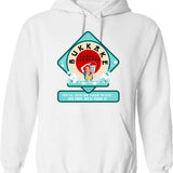 Bukkake Carpet Cleaners Hoodie - Retro Graphic Pullover Hoodie for Men & Women - White
