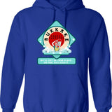 Bukkake Carpet Cleaners Hoodie - Retro Graphic Pullover Hoodie for Men & Women - Blue