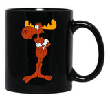 Bullwinkle Black Coffee Mug, Gift Coffee Mug - Black