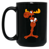 Bullwinkle Black Coffee Mug, Gift Coffee Mug - Black