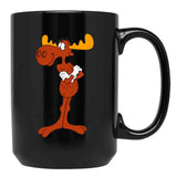 Bullwinkle Black Coffee Mug, Gift Coffee Mug