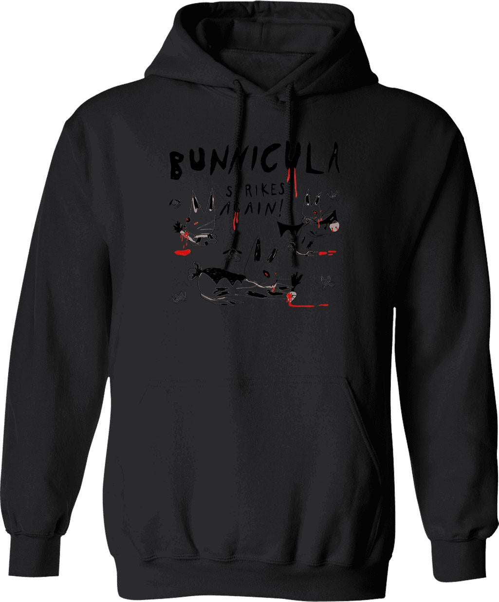 Bunnicula Strikes Again! Classic Graphic Pullover Hoodie - Black
