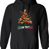 Buon Natale Italian Pasta Christmas Tree Xmas For Men Women Hoodie - Black