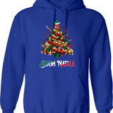 Buon Natale Italian Pasta Christmas Tree Xmas For Men Women Hoodie - Blue