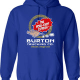 Burton Pork Chop Express Trucking Graphic Pullover Hoodie - Blue