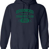 Bushwood Country Club 1980 Hoodie - Retro Graphic Pullover Hoodie for Men & Women - Navy