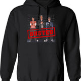 Busted Circa 2002 Hoodie - Retro Graphic Pullover Hoodie for Men & Women - Black