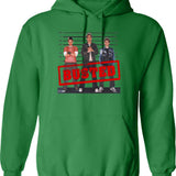 Busted Circa 2002 Hoodie - Retro Graphic Pullover Hoodie for Men & Women - Green