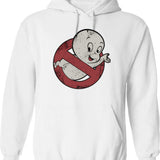 Busted Hoodie - Retro Graphic Pullover Hoodie for Men & Women - White