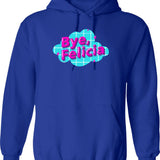Bye Felicia Hoodie - Retro Graphic Pullover Hoodie for Men & Women - Blue