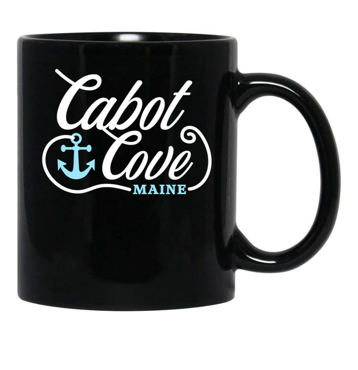 Cabot Cove Black Coffee Mug, Gift Coffee Mug - Black