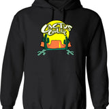 Cactus Cooler Hoodie - Retro Graphic Pullover Hoodie for Men & Women - Black