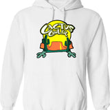 Cactus Cooler Hoodie - Retro Graphic Pullover Hoodie for Men & Women - White
