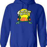 Cactus Cooler Hoodie - Retro Graphic Pullover Hoodie for Men & Women - Blue