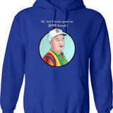 Caddyshack (2) Hoodie - Retro Graphic Pullover Hoodie for Men & Women - Blue