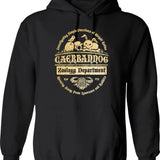 Caerbannog Zoology Department (1) Hoodie - Retro Graphic Pullover Hoodie for Men & Women - Black
