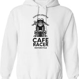 Caferacer - Cafe Racer 17b Hoodie - Retro Graphic Pullover Hoodie for Men & Women - White