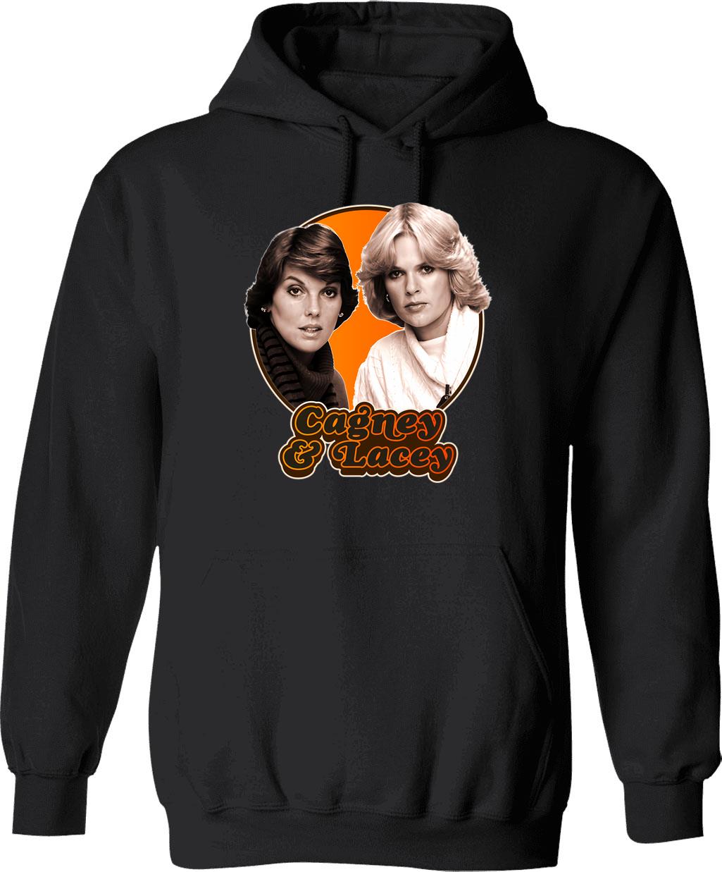 Cagney Lacey Retro 80s Tribute Hoodie - Black