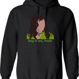 Call Me Sing To Me Paolo Vintage Retro Hoodie - Black