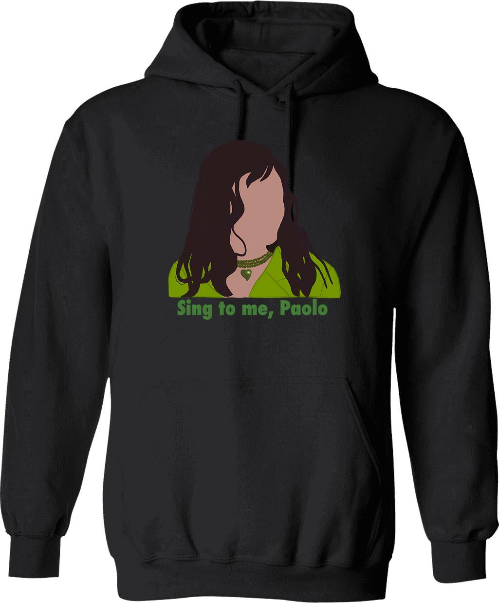 Call Me Sing To Me Paolo Vintage Retro Hoodie - Black