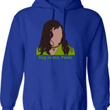 Call Me Sing To Me Paolo Vintage Retro Hoodie - Blue