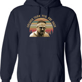 Calmer Than You Are Dude Vintage Retro Graphic Trending Unisex Youth Funny Aldult Classic Hoodie - Navy