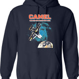 Camel Band Wear A Cape Hoodie - Retro Graphic Pullover Hoodie for Men & Women - Navy