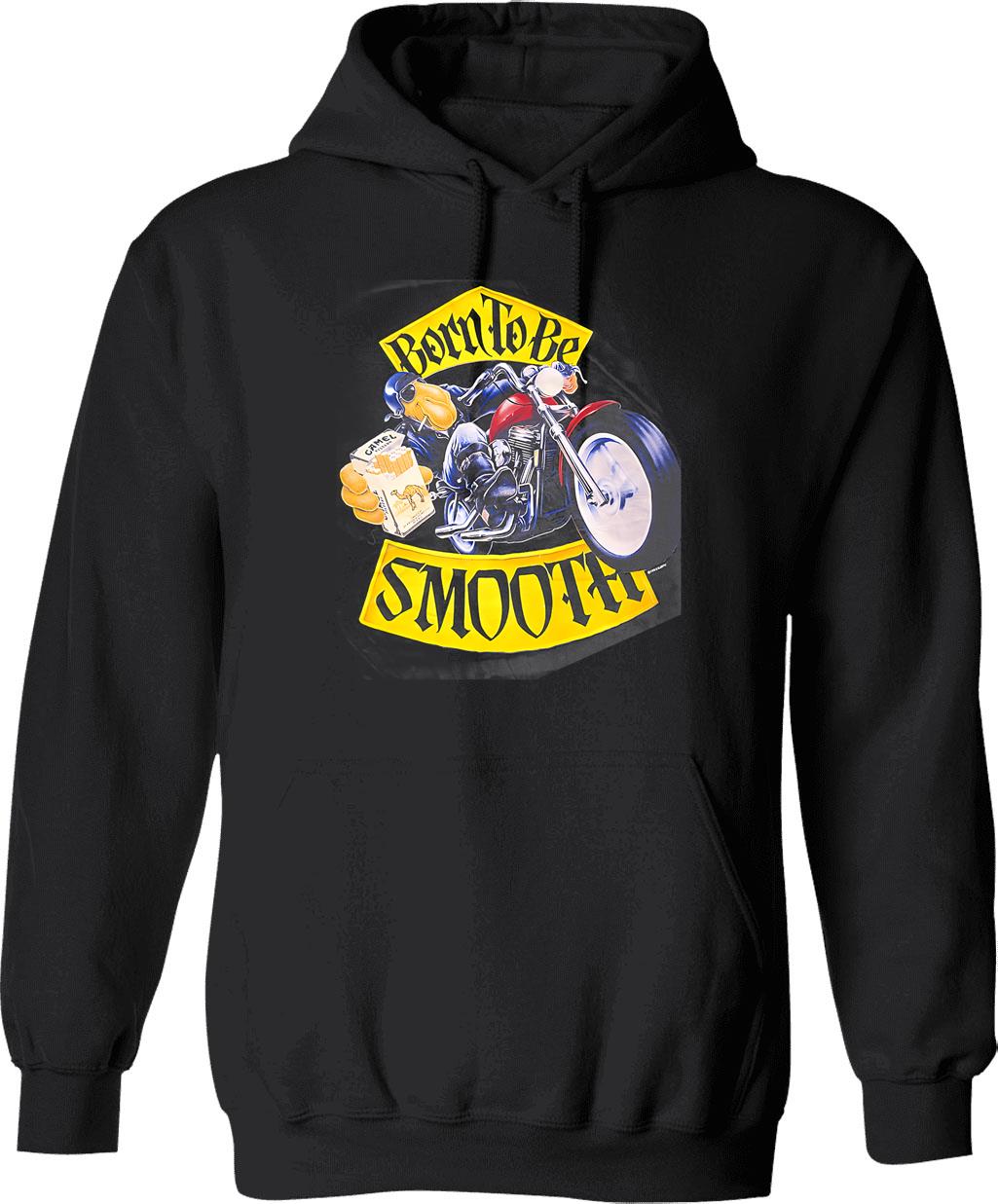 Camel Cigarettes(8) Hoodie - Retro Graphic Pullover Hoodie for Men & Women - Black