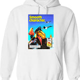 Camel Smooth Character Long Hoodie - Retro Graphic Pullover Hoodie for Men & Women - White