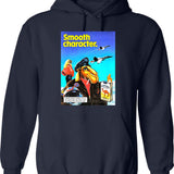 Camel Smooth Character Long Hoodie - Retro Graphic Pullover Hoodie for Men & Women - Navy