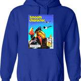Camel Smooth Character Long Hoodie - Retro Graphic Pullover Hoodie for Men & Women - Blue
