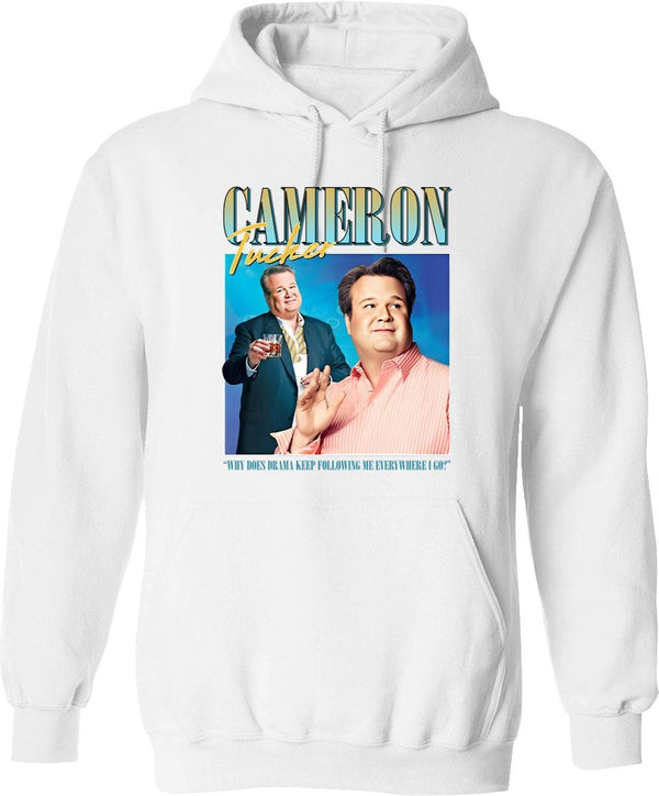 Cameron Tucker Graphic Pullover Hoodie - White